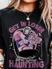 Y2K Haunted House Themed Womens Tshirt for Both Unisex and Women All Season Pure Cotton Casual Fashion Retro Clothing