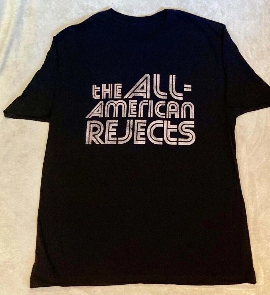 Унисекс Футболка Черная Хлопковая Футболка The All-American Rejects