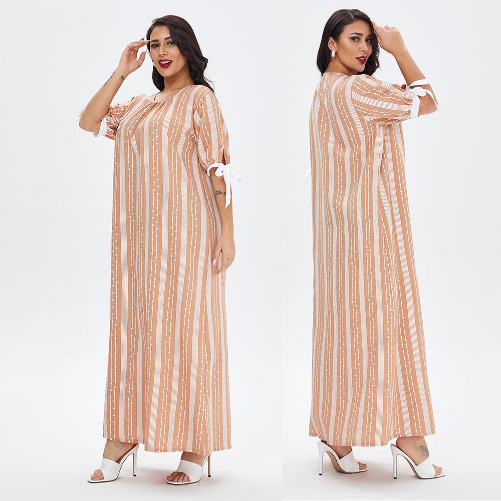 Women's Casual Summer Dress Pajamas - Ethnic Arabic Robe