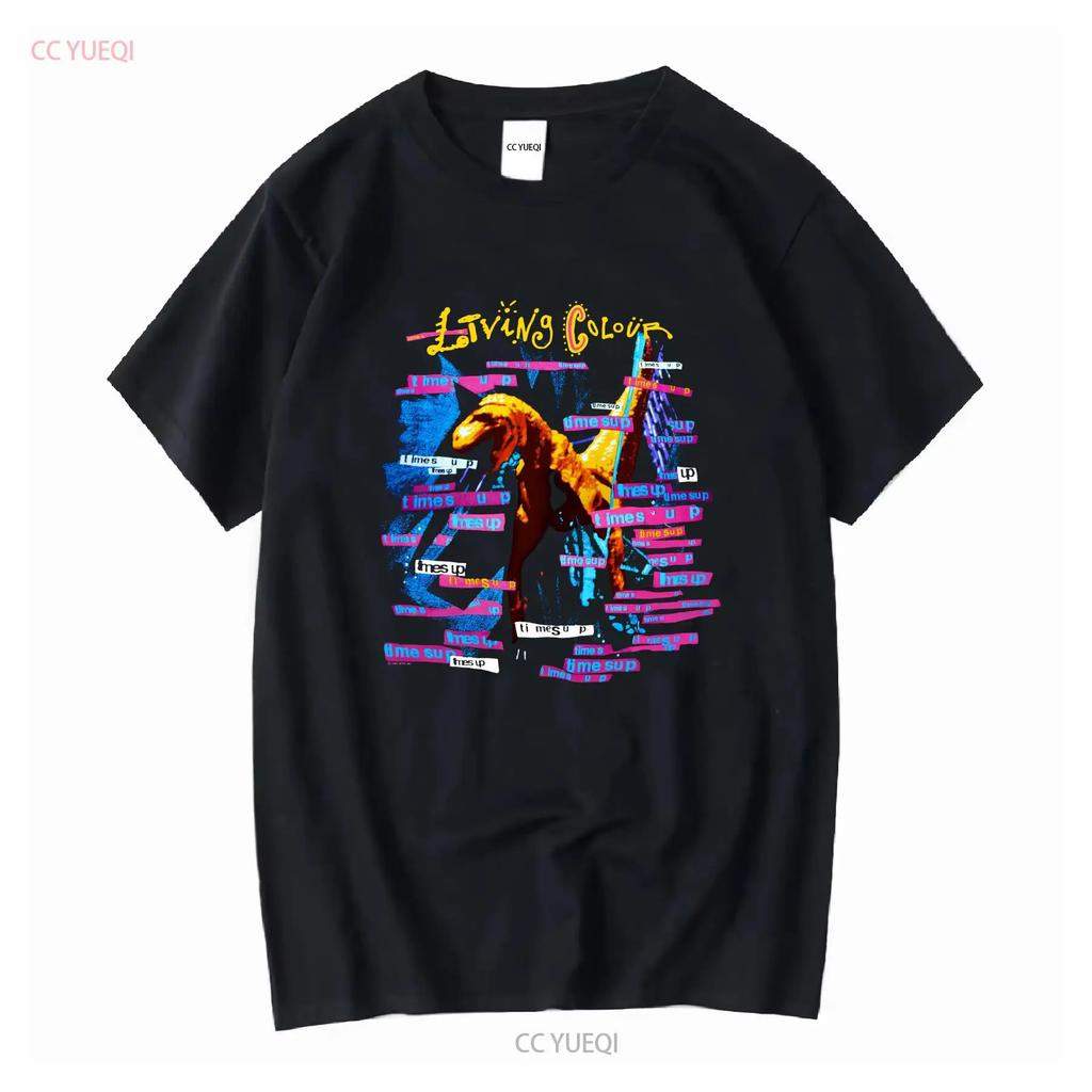 Винтажная 1990 91 Living Colour Тур Times Up Группа Черная Футболка S 4XL U1671 винтажная Постиранная мужская Унисекс Дышащая Мягкая с принтом