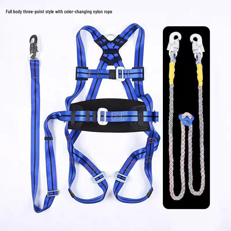 Европейская высотная страховочная привязь для электрика с конструкцией двойной спины и амортизирующей веревкой