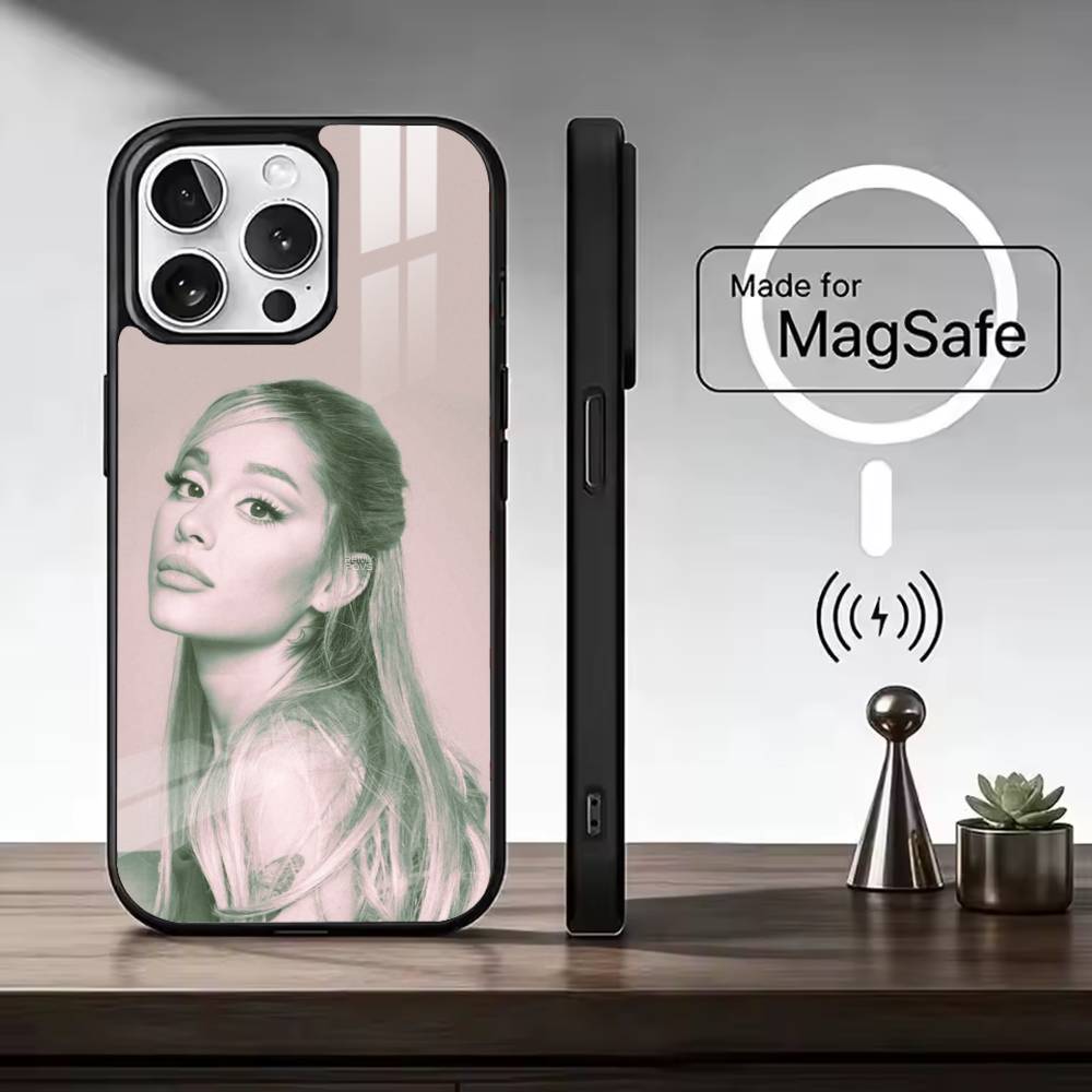 Чехол для телефона singer A-Ariana Grande для iPhone 17, 16, 15, 14, 13, 12, 11 Plus, Pro, магнитный, для Magsafe, беспроводной зарядки