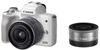 Беззеркальная камера Canon EOS Kiss M, комплект из двух объективов, белый, один объектив EOSKISSMWH-WLK