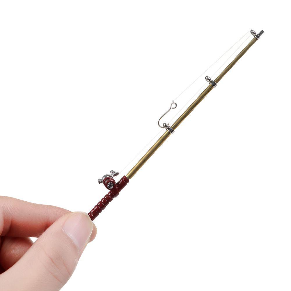 Garden Micro Landscape Scene Model Trammel Net Doll Accessories Miniature Fishing Rod Fish Pole