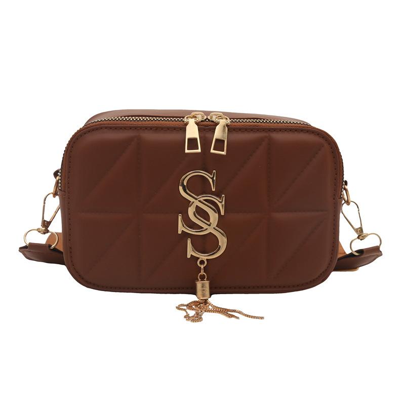 Модная маленькая квадратная сумка, универсальная сумка на плечо, иностранный стиль, текстура, женская сумка из искусственной кожи, иностранная газовая сумка с фурнитурой, сумка-мессенджер