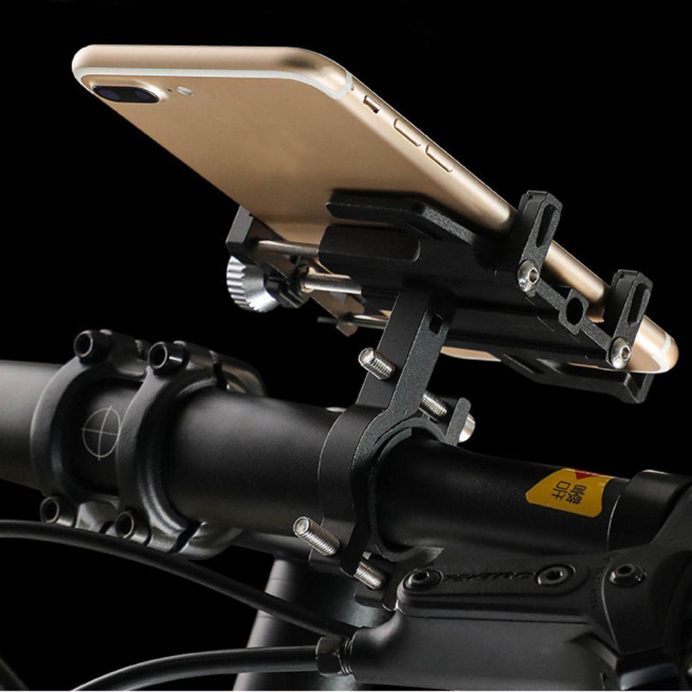 Shockproof Electric Bicycle Phone Holder Aluminum Alloy Handlebar Bicycle Cell Phone Mount Stand