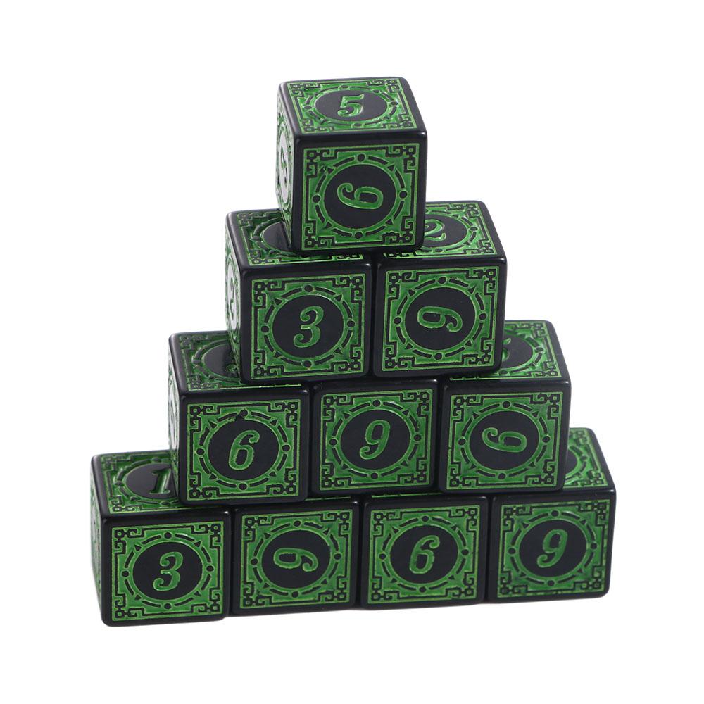 10pcs Role Playing Game Table game Acrylic Multi Sided Polyhedral Dices