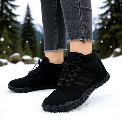 Домашняя повседневная хлопковая обувь для босиком женские уличные зимние хлопковые ботинки мужские утолщенные тапочки с начесом снегоходы пара обувь для пеших прогулок