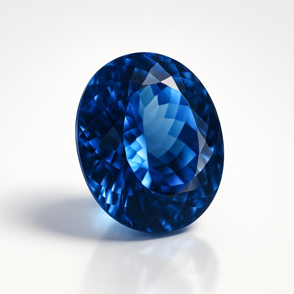 Natural Blue Sapphire Loose Gemstone 10 ct Oval Shape Jewelry Making September Birthday Birthstone