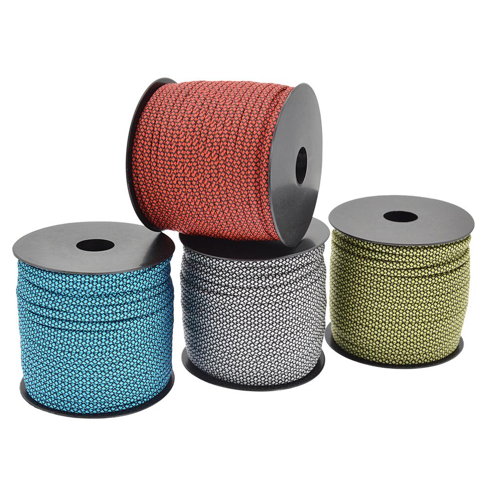 50-метровая веревка из паракорда, 440 фунтов, 7-прядный шнур из паракорда для выживания в походах и кемпинге