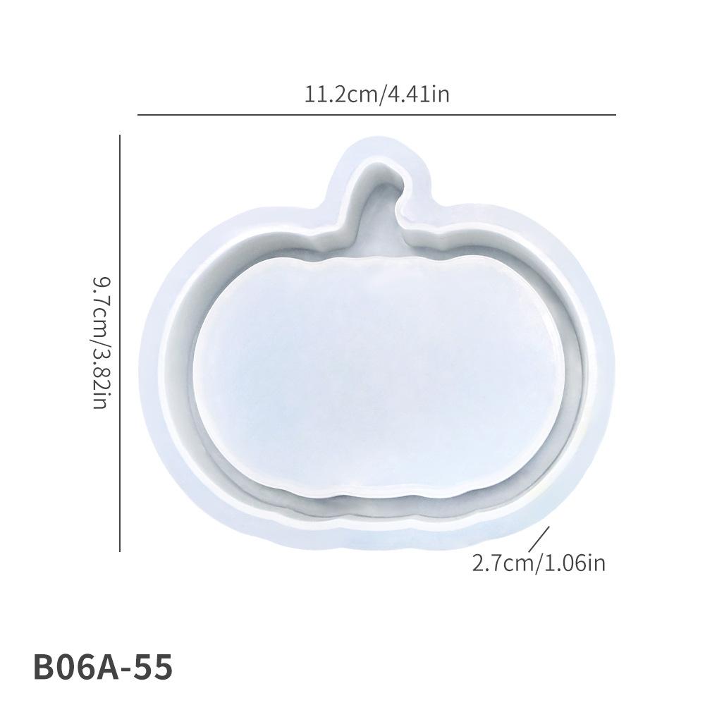 New Mould DIY Silicone Mold for Halloween Storage Box Atmosphere Light Hollowed-Out Pumpkin Ghost Home Decor Figurine Mold