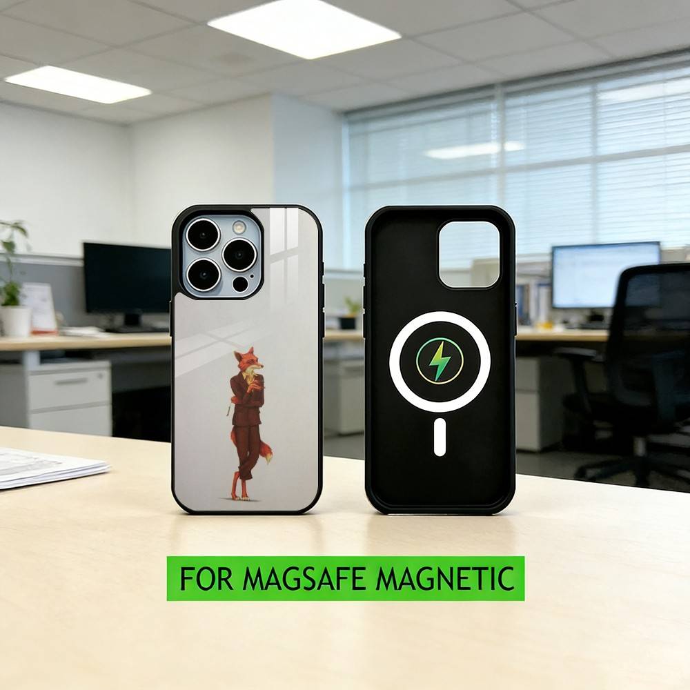 F-Фантастический Мистер Ф-Лис Чехол Для Телефона Для iPhone17,16,15,14,13,12,11 Plus,Pro Магнитный Для Magsafe Беспроводной Зарядки