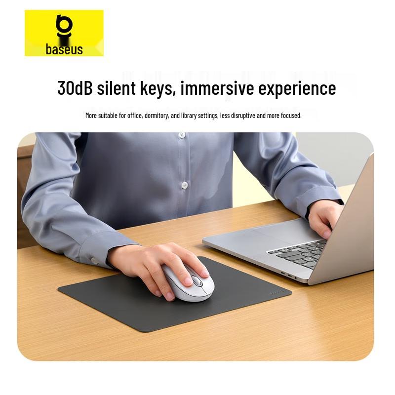 Baseus F02 Эргономичная беспроводная бесшумная мышь с двумя режимами