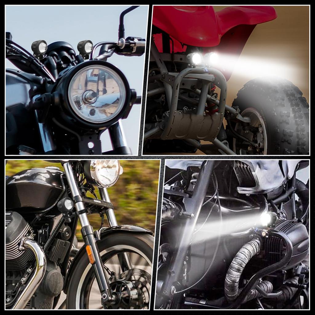 Aoling Motorcycle Fog Lights, Motorcycle Fog Lights, LED Cut Lines, Bike Sub Lights, Bike
