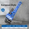Pipe Wrench European Style Heavy Duty 10" Pipe Pliers 8 To 14 Inch Quick-Opening High-Carbon Steel Plumbing Pincers Repair Tool