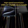 Короткий кабель Thunderbolt 5 Полнофункциональный кабель данных USB-C на USB-C Быстрая зарядка PD 240 Вт 8K 120 Гбит/с USB4 2.0 Кабель для Mac Mini