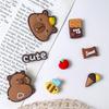1Set Capybara Series Shoe Charms For Clogs Bubble Slides Sandals Pvc Shoe Decorations Buckle Accessories