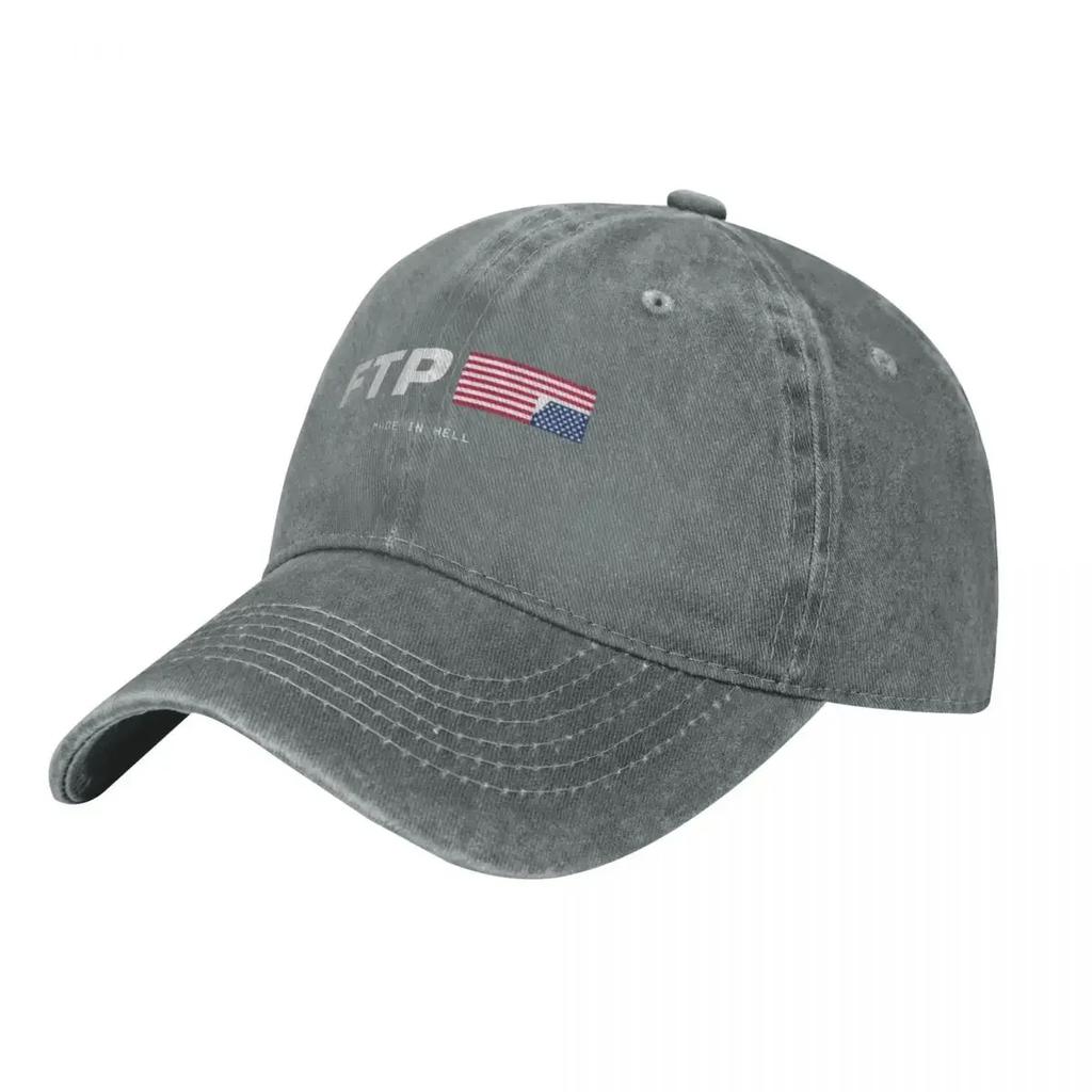 FTP Сделано в Аду Джинсовая Стиранная Бейсболка Модная Мужская Бейсболка