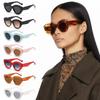 Ins Popular Retro Eyewear Oval Sun Glasses Oversized Sunglasses Sun Glasses Thick Frame