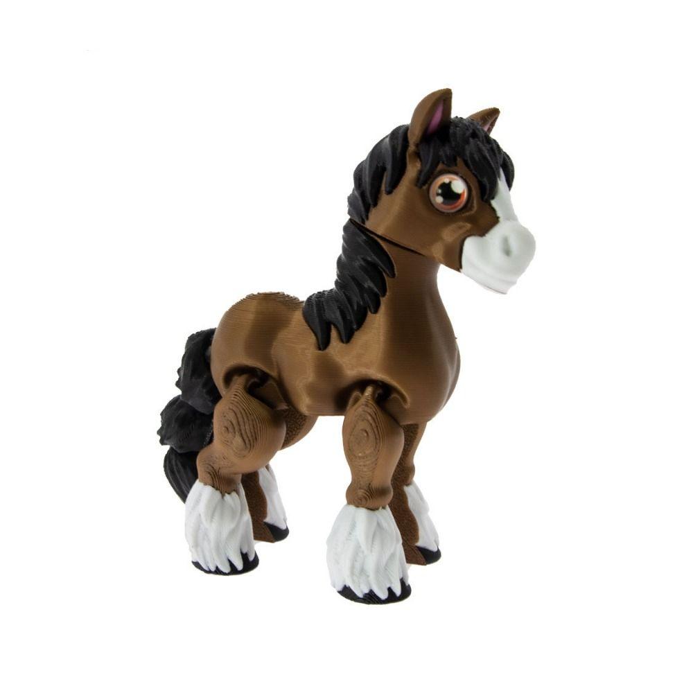 All-in-one Molding 3D Printed Horse Crystal Horse 3D Articulated Horse Toys Fish Tank