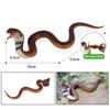 Realistic Fake Snakes Toy Halloween Scary Prank Props Soft TPR Snake Figure Garden Snake Model Scare Birds Squirrels Educational Toy