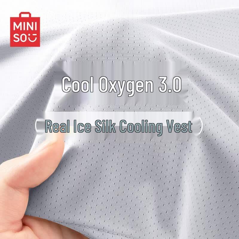MINISO Мужская сетчатая майка с эффектом прохлады и быстрым высыханием