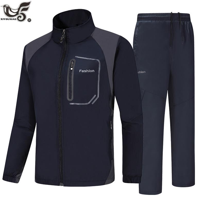 Весенне-осенний комплект мужской спортивной одежды, верхняя одежда, тренировочная повседневная мужская толстовка, спортивный костюм