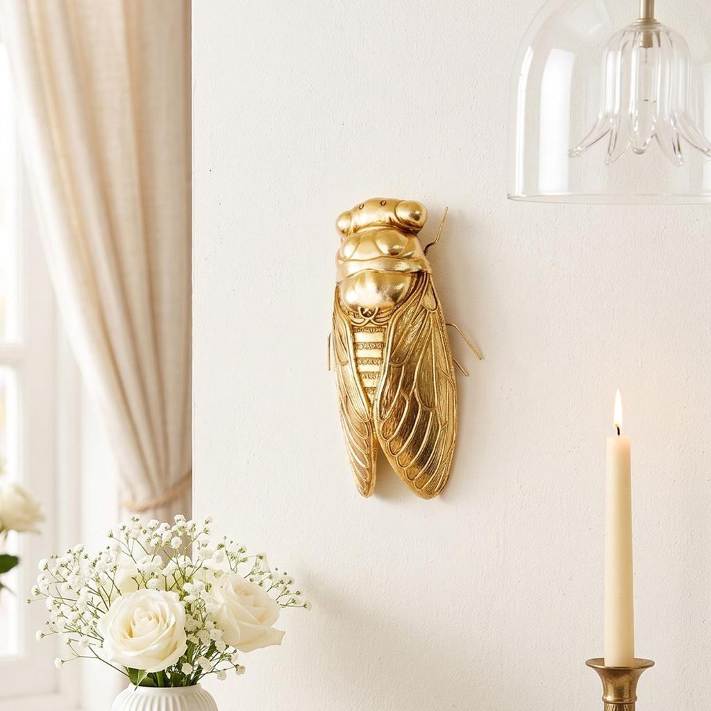 3D Relief Cicada Wall Decor Lightweight for Entryway, Bedroom