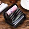 Genuine Leather Zipper Card Wallet for Women Slim Wallet Multifunctional Leather Ladies Card Holder Wallet