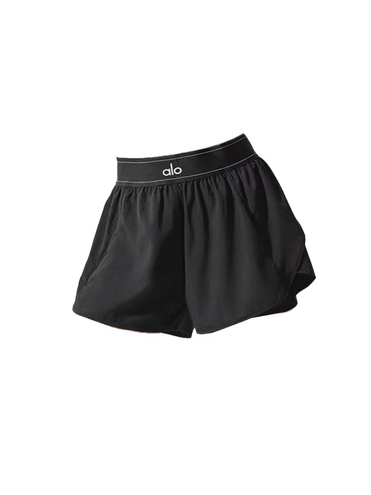 Короткие шорты для йоги Alo Casual Slim: Спортивная одежда, подчеркивающая фигуру, свободного кроя для весны и лета