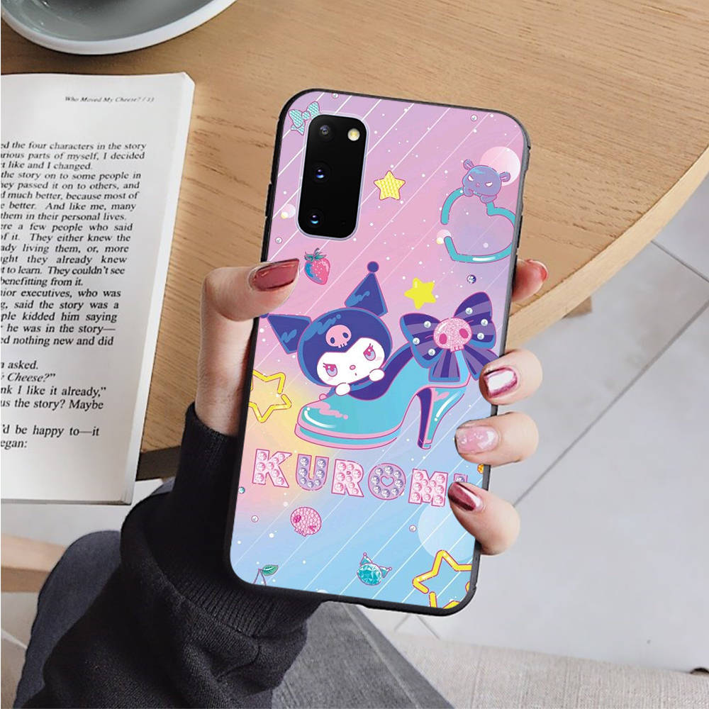 AH36 Kuromi черный чехол для Xiaomi Poco X6 M5 M6 F5 F6 F1 C65 C55 C50 C51 C40 Redmi Note 7 8 14C A3X 13C 12C 11 10A 9C Pro Sofe Cover