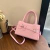 Simple Casual Commuting Women's Bag New Trendy and Fashionable Small Square Bag Korean Style Handbag Bag Feel Underarm Bag Women