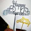 1Pcs Valentine'S Day Wedding Anniversary Couple Party Acrylic Letter Cake Plugin Diy Baking Pastry Dessert Decoration