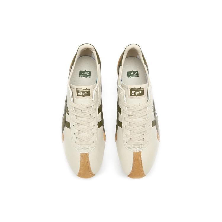 ONITSUKA TIGER Runspark Бежевый Оливково-зеленый Горчично-желтый Унисекс Кроссовки Кремовый 1183B480-200