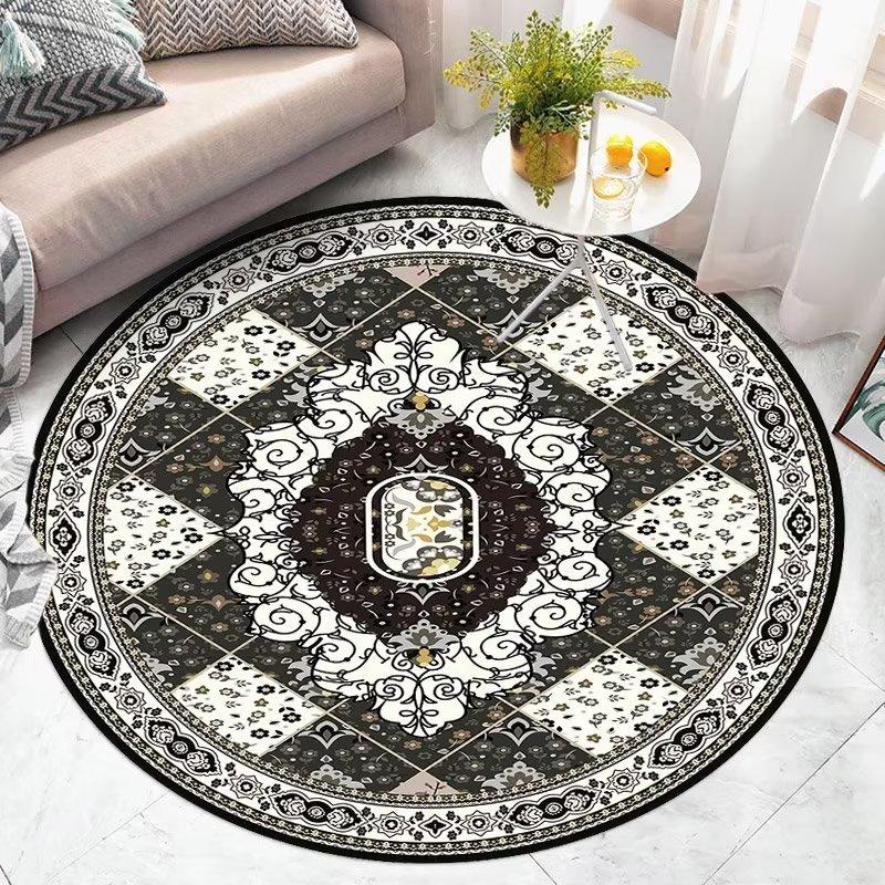 Круглый ковер BOHO для гостиной, ковры для декора спальни, моющиеся мягкие ковры, нескользящие, для декора кабинета, для стула, коврик