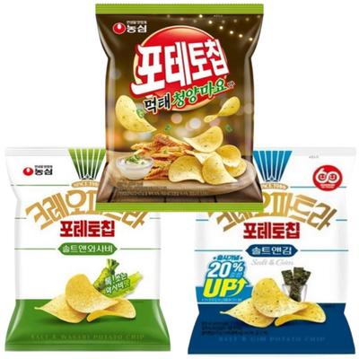 Nongshim Картофельные чипсы 3 вида