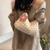 Blossom Handheld Bucket Bag For Women With Color Block Design Street Style