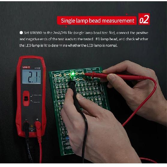UNI-T UT659A UT659D LED Lamp Tester 0~300V Output TV Backlight Tester Multipurpose LED Strips Beads Test Electric Instruments