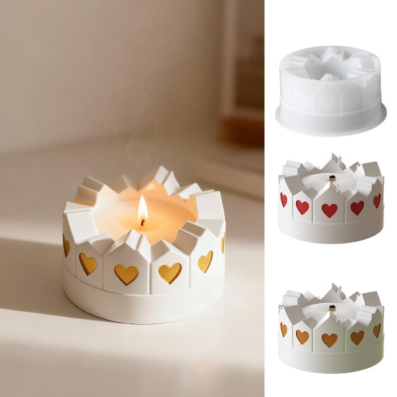 Silicone Mold Concrete Scent Blowtorch Box Candle Cup Molds Artisanal Handmade Jewelry Storage Box Cement Plaster Mould Resin