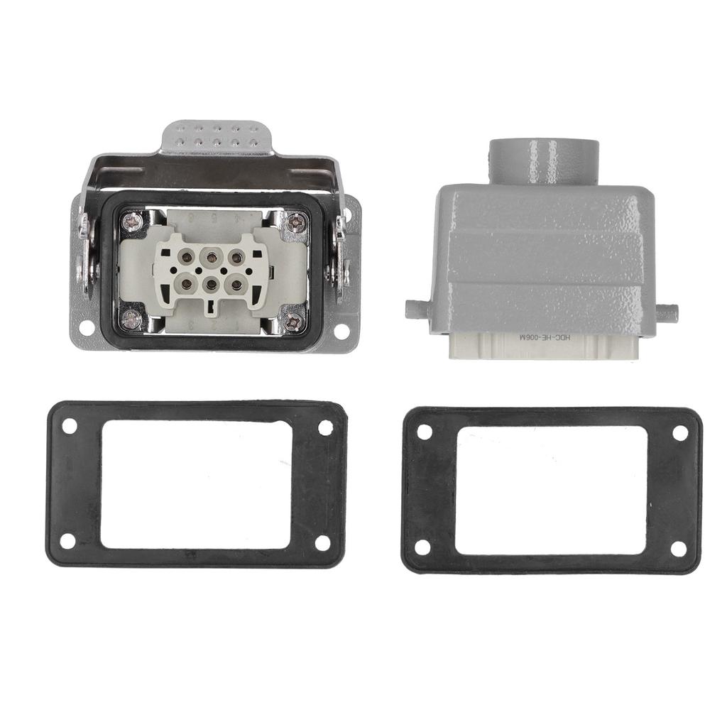 Сверхпрочный разъем 6 контактов клеммная колодка промышленная водонепроницаемая авиационная вилка розетка