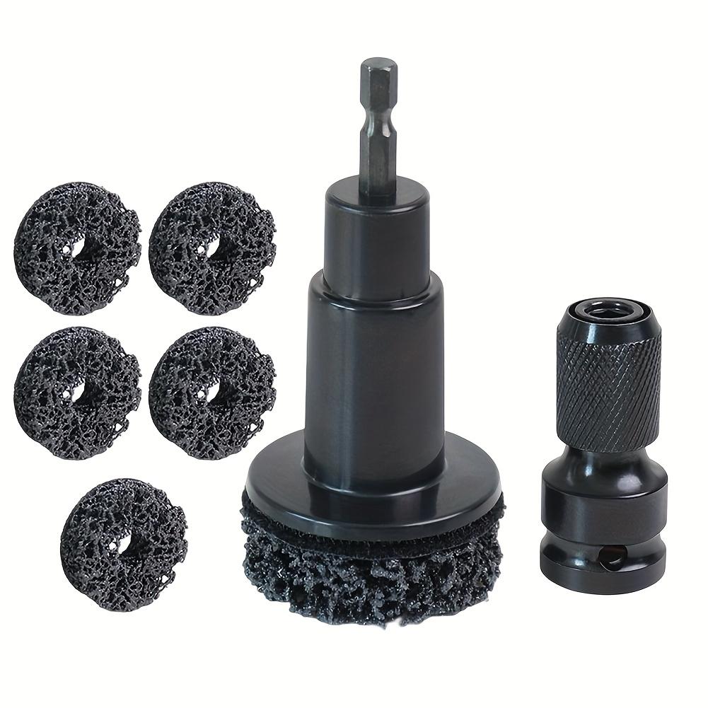 Wheel Hub Rust Removal Tool Wheel Hub Axle Brake Disc Grinding Head - Hardened Plastic Model - Wheel Hub Rust Removal Tool + 5 Grinding Heads