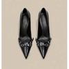 Formal High Heeled Sandals for Woman Concise Office Lady Slingbacks Stilettos Sexy Pointed Toes Summer Chic Ladies Mules Shoes