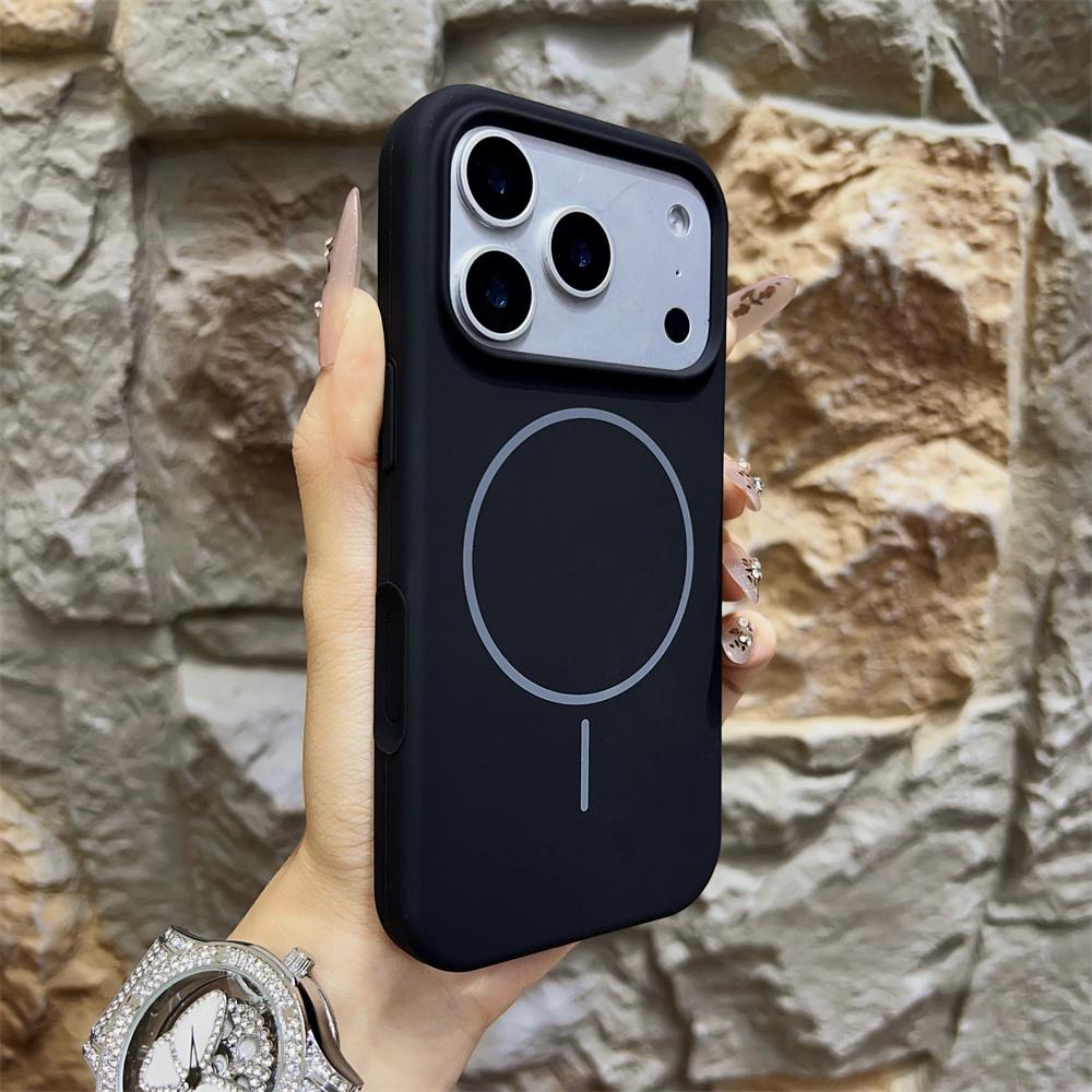 Luxury Liquid Silicone for Magsafe Magnetic Phone Case For iPhone 17 Pro Max Air Wireless Charging Skin Smooth Cover for 17 Pro
