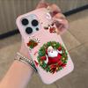 Santa Claus Christmas Tree Phone Case Soft Matte Candy For IPhone 17 16 15 14 Pro Max Plus 13 12 11 Transparent Bumper Cover