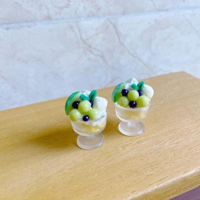 1 шт. Миниатюрный кукольный домик Мини-чайная лавка Дыня-сода Дыня Хами Мороженое в стаканчике Модель Игровая кухня Для детей Игрушечный аксессуар