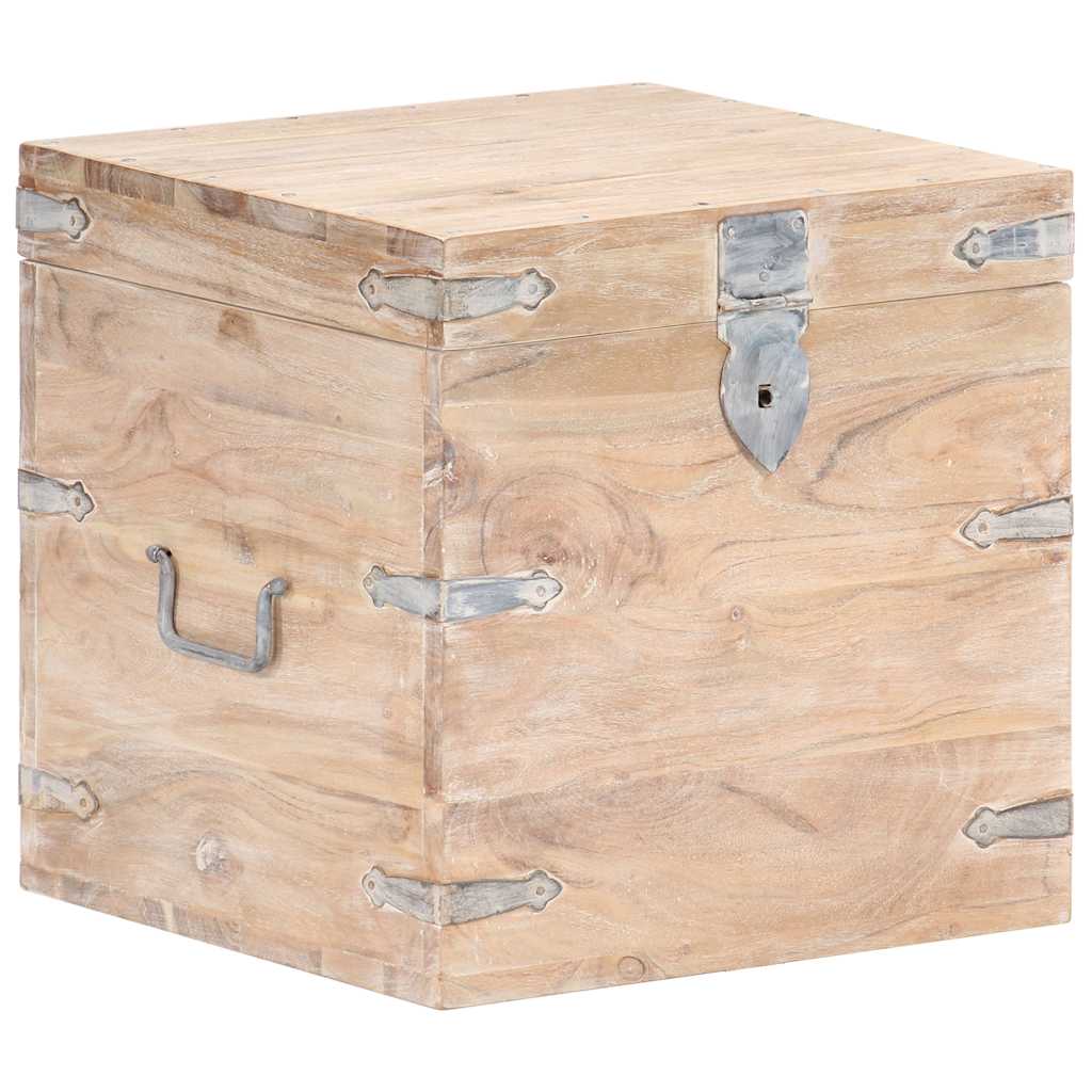 Storage Chest 40x40x40 cm Solid Acacia Wood