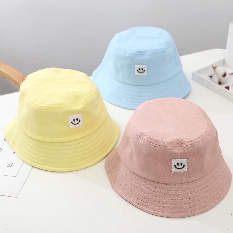Unisex Foldable Smile Bucket Hat Outdoor Sunscreen Cap Fisherman Hats
