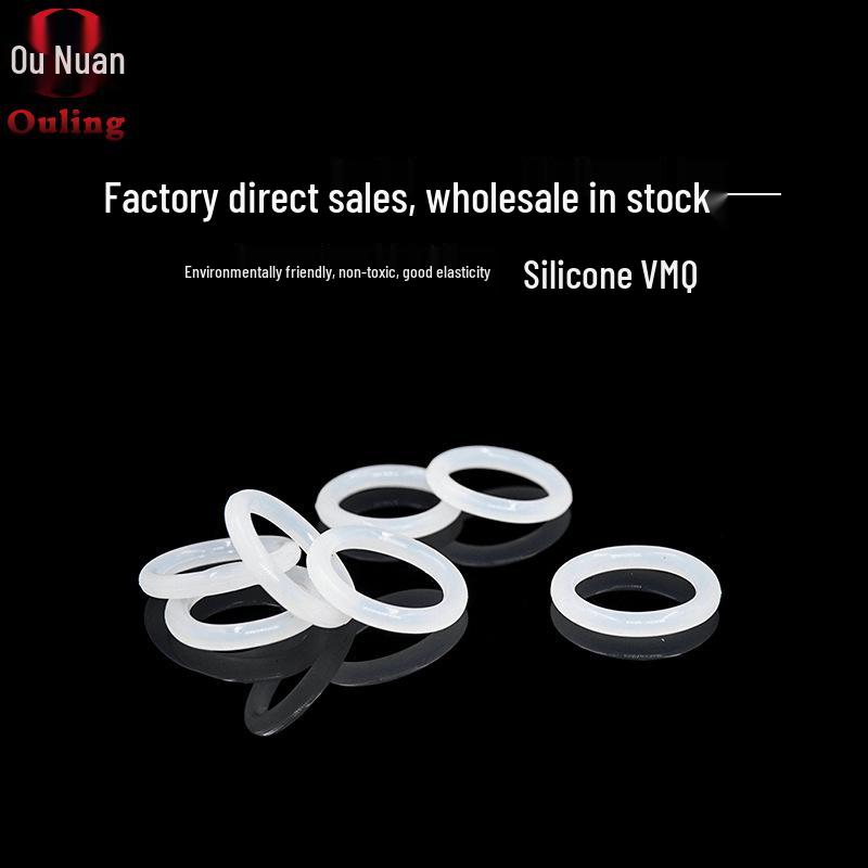 White Silicone O-ring, OD 52-70mm, Cross-section 2.5mm, Temperature Resistant, Eco-friendly