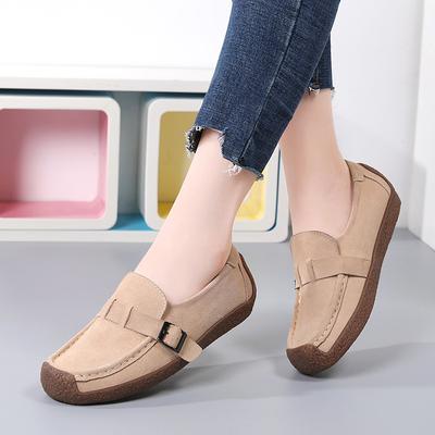 Мокасины en cuir véritable pour femmes, корзины с расстегнутыми концами, тарелки chaussures pour mère, grande Taille 35–43, модерн, 2022 г.