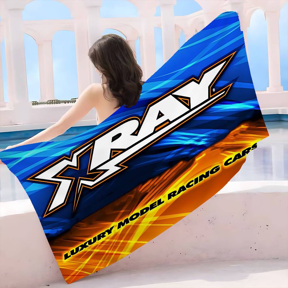 X-XRAY Racing-CarS Микрофибровое одеяло Быстросохнущие пляжные полотенца Большой размер Печать Супервпитывающее Полотенце-одеяло для бассейна